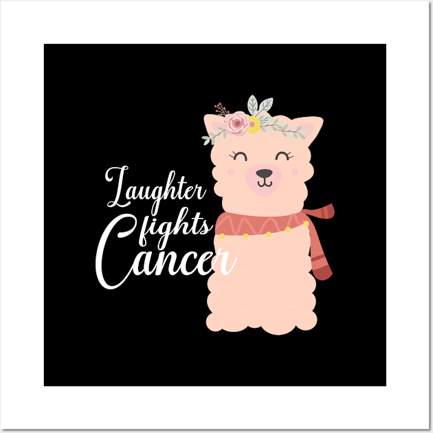 'Laughter Fights' Cancer Awareness Shirt Wall Art by ourwackyhome